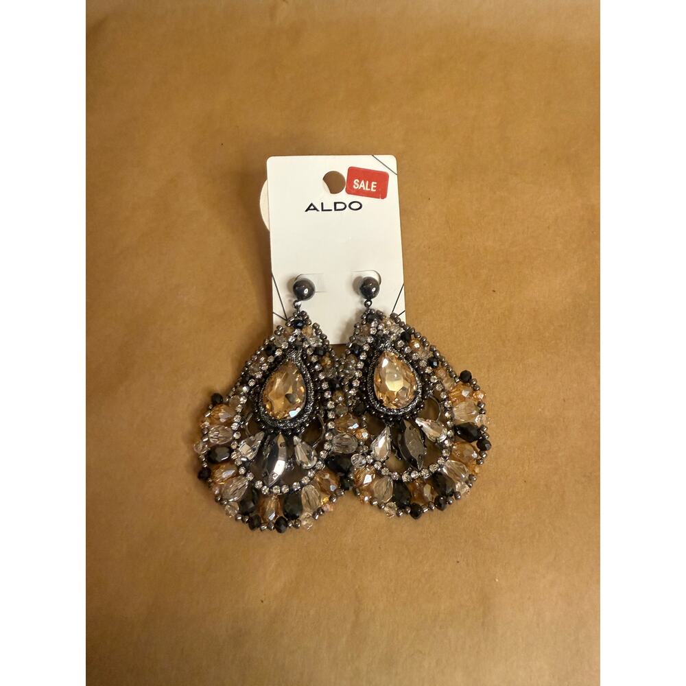 Brand New Aldo Multi Gems Earrings
